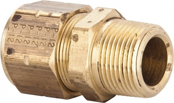 Parker 68VL-12-12 Compression Tube Connector: 3/4-14" Thread, Compression x MNPT Image