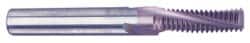 Carmex MT0750D168NPT Helical Flute Thread Mill: 2-1/2 - 8, Internal & External, 4 Flute, 3/4" Shank Dia, Solid Carbide 