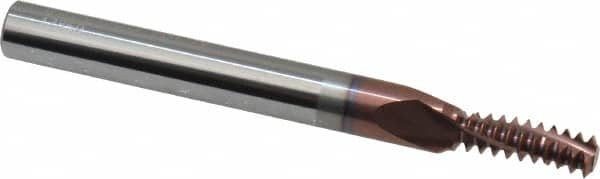 Carmex MT0250C0618UN Helical Flute Thread Mill: 5/16-18, Internal, 3 Flute, 1/4" Shank Dia, Solid Carbide 