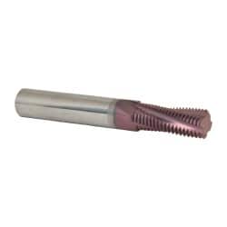 Carmex MT0500D1216UN Helical Flute Thread Mill: 3/4-16, Internal, 4 Flute, 1/2" Shank Dia, Solid Carbide 