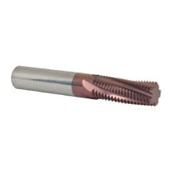 Helical Flute Thread Mill: 1-12 to 1-1/2 - 12, Internal, 5 Flute, 5/8" Shank Dia, Solid Carbide