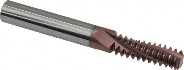 Carmex MT0375C1111UN Helical Flute Thread Mill: 5/8-11, Internal, 3 Flute, 3/8" Shank Dia, Solid Carbide 