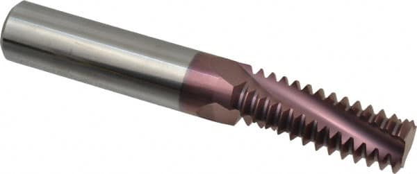 Helical Flute Thread Mill: #1-8, Internal, 3 Flute, 5/8" Shank Dia, Solid Carbide