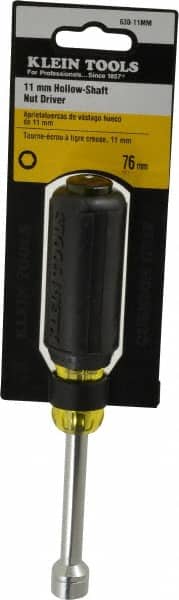 Electronic Nut Driver: 0.34" Drive, Hollow Shaft, Cushion Grip Handle, 7-5/16" OAL