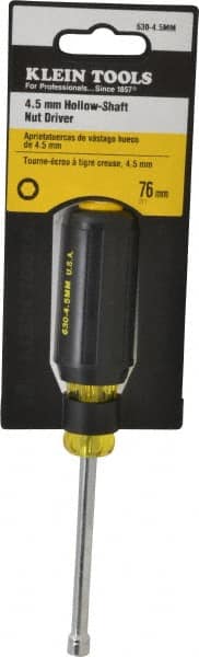 Electronic Nut Driver: Hollow Shaft, Cushion Grip Handle, 6-3/4" OAL