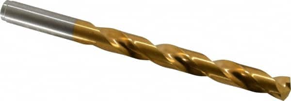 Hertel 27/64" 135° Point Cobalt Jobber Drill Oxide/Gold Finish Spiral Fl... 