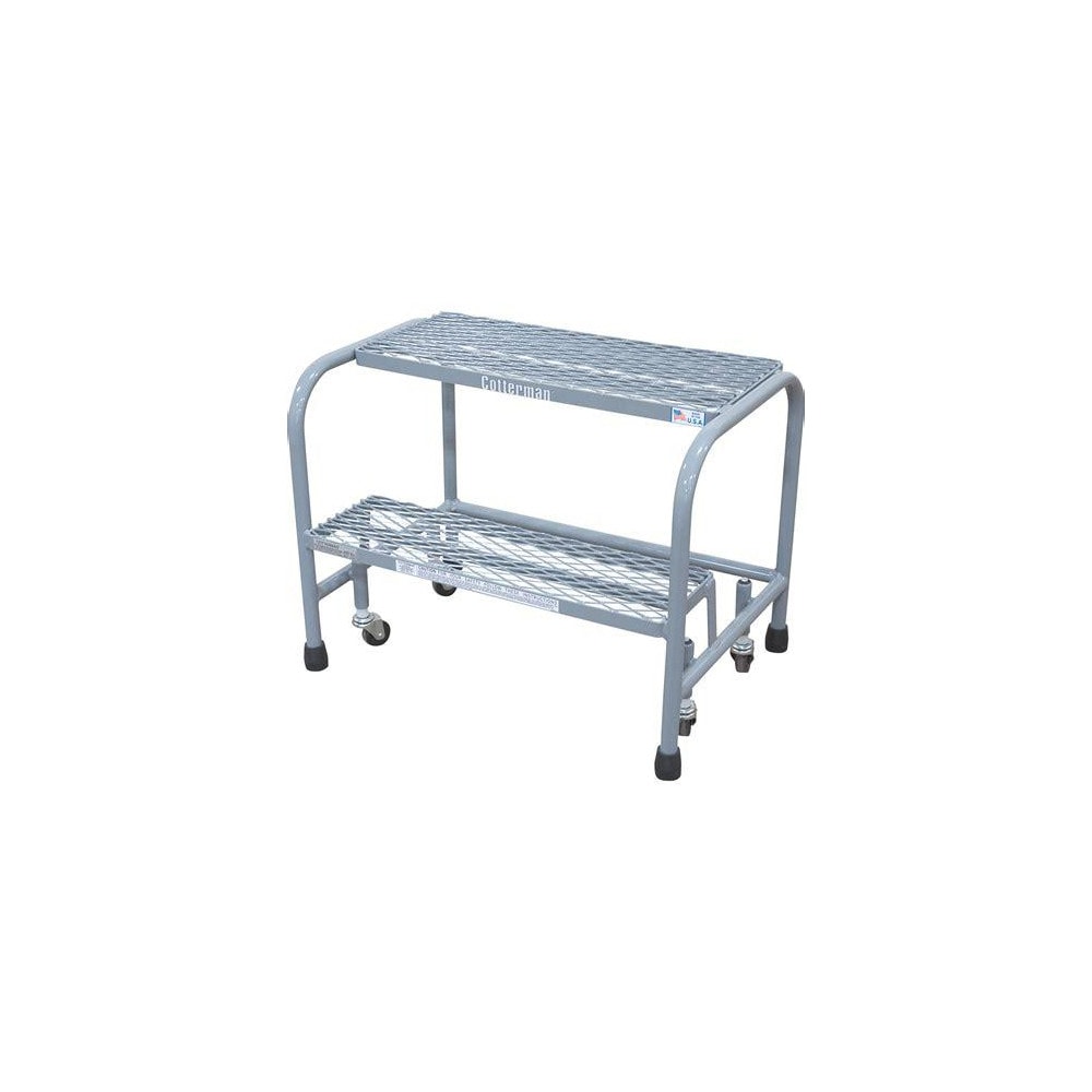 2-Step Steel Step Ladder: 20" High