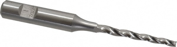 Made in USA K-206 Tapered End Mill: 1 ° per Side, 1/8" Small Dia, 1-1/2" LOC, 3 Flutes, High Speed Steel, Square End Image