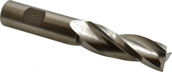 Made in USA K-1209 Tapered End Mill: 1 ° per Side, 3/4" Small Dia, 2-1/4" LOC, 3 Flutes, High Speed Steel, Square End Image