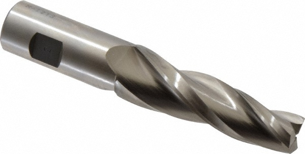 Made in USA M-1213 Tapered End Mill: 3 &deg; per Side, 3/4" Small Dia, 3-1/4" LOC, 3 Flutes, High Speed Steel, Square End Image