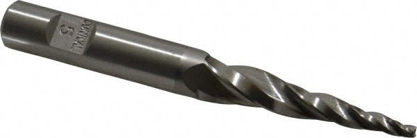 Made in USA - Tapered End Mill: 5 deg Angle per Side, 3/32