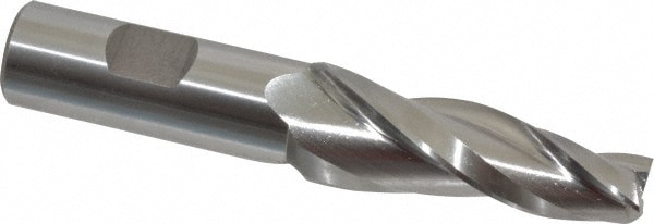 Made in USA O-809 Tapered End Mill: 5 ° per Side, 1/2" Small Dia, 2-1/4" LOC, 3 Flutes, High Speed Steel, Square End Image