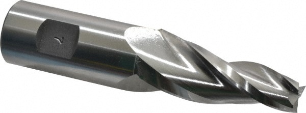 Made in USA R-809 Tapered End Mill: 7 ° per Side, 1/2" Small Dia, 2-1/4" LOC, 3 Flutes, High Speed Steel, Square End Image