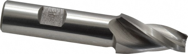 Made in USA T-605 Tapered End Mill: 10 ° per Side, 3/8" Small Dia, 1-1/4" LOC, 3 Flutes, High Speed Steel, Square End Image