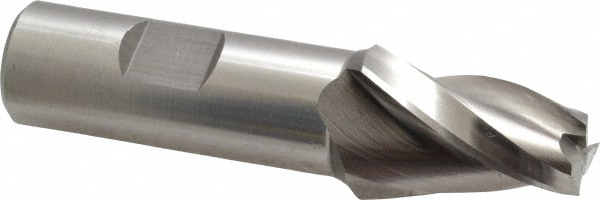 Made in USA T-805 Tapered End Mill: 10 ° per Side, 1/2" Small Dia, 1-1/4" LOC, 3 Flutes, High Speed Steel, Square End Image