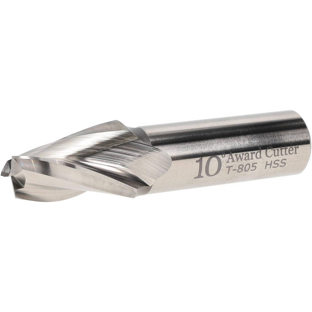 Made in USA Tapered End Mill 10 deg Angle per Side, 1/2" Small Dia