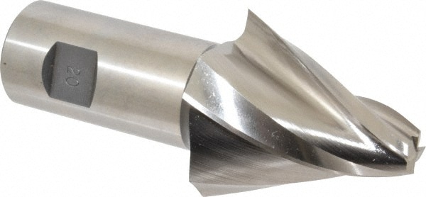 Made in USA W-809 Tapered End Mill: 20 ° per Side, 1/2" Small Dia, 2-1/4" LOC, 4 Flutes, High Speed Steel, Square End Image