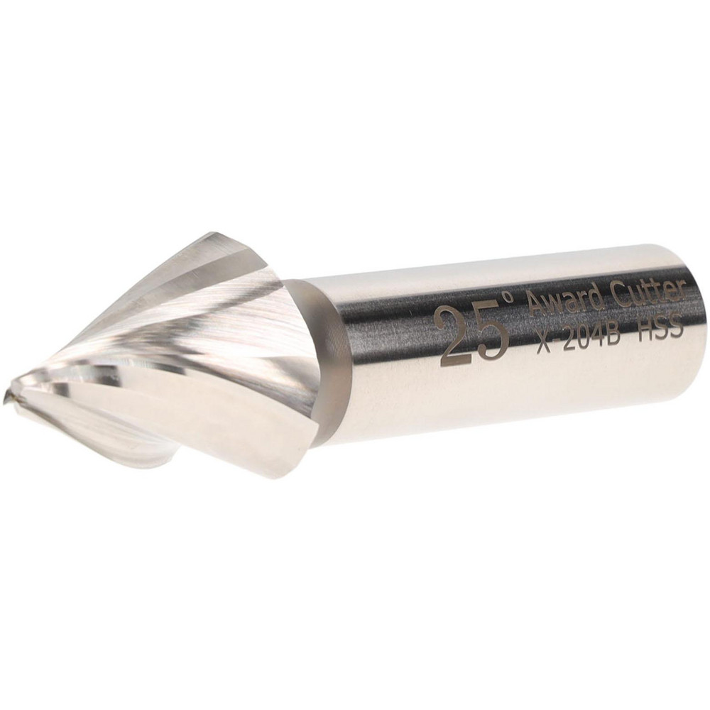 Made in USA Tapered End Mill 25 deg Angle per Side, 1/8" Small Dia