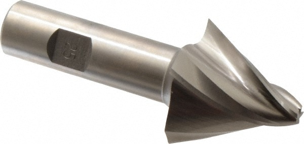 Made in USA X-406 Tapered End Mill: 25 ° per Side, 1/4" Small Dia, 1-1/2" LOC, 4 Flutes, High Speed Steel, Square End Image