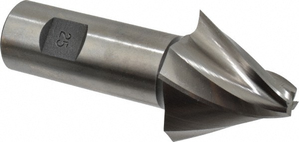 Made in USA X-606 Tapered End Mill: 25 ° per Side, 3/8" Small Dia, 1-1/2" LOC, 4 Flutes, High Speed Steel, Square End Image