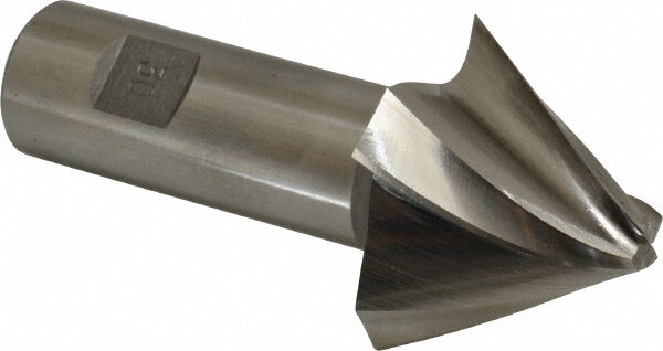 Made in USA Z-606 Tapered End Mill: 30 ° per Side, 3/8" Small Dia, 1-1/2" LOC, 4 Flutes, High Speed Steel, Square End Image