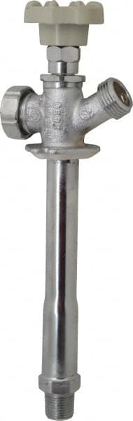 1/2" Pipe, 6" Long Shank, Chrome Plated Brass Antisiphon Frostfree Sillcock