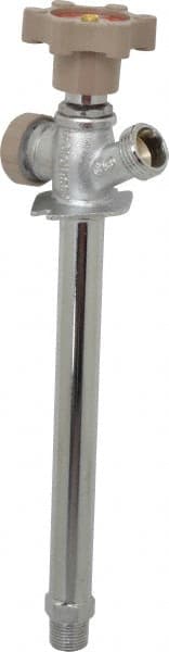 B&K Mueller 104-825HC 1/2" Pipe, 8" Long Shank, Chrome Plated Brass Antisiphon Frostfree Sillcock 