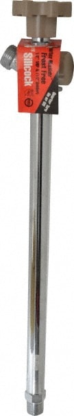 B&K Mueller 104-831HC 1/2" Pipe, 14" Long Shank, Chrome Plated Brass Antisiphon Frostfree Sillcock 