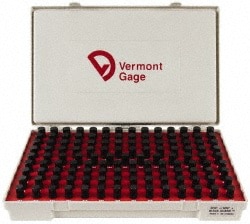 Vermont Gage 901100600 Class ZZ Plug Gage Set: 0.501 to 0.625" Range, 125 Pc Image