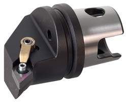 Modular Turning & Profiling Cutting Unit Head: Size KM32, 35 mm Head Length, External, Left Hand