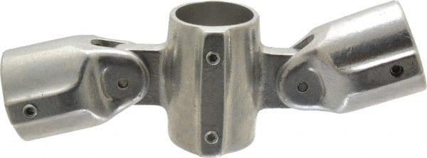 Hollaender 19-8 1-1/2" Pipe, Adjustable Cross Assembly, Aluminum Alloy Cross Pipe Rail Fitting 