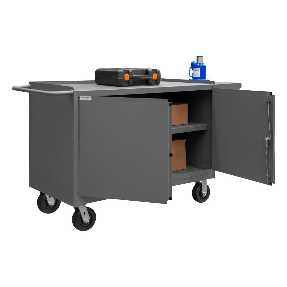 Durham 3400-95 Roller Cabinet Mobile Work Center: 24" OAD, 1 Shelf Image