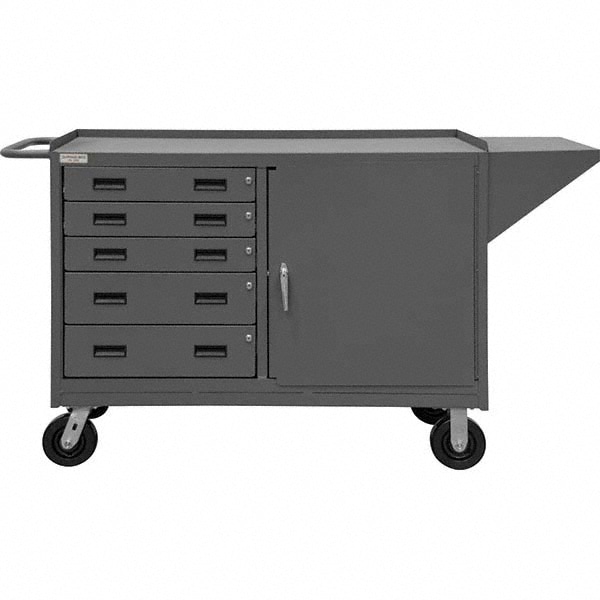 Durham - 2,000 Lb Capacity, 1 Shelf, 5 Drawer, 2 Door Mobile Cabinet ...