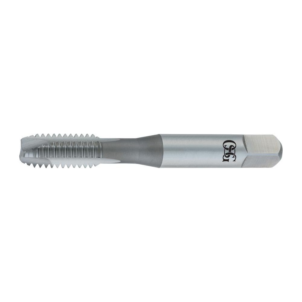 Spiral Point Tap: 7/16-14 UNC, 3 Flutes, Plug, High Speed Steel, Bright Finish