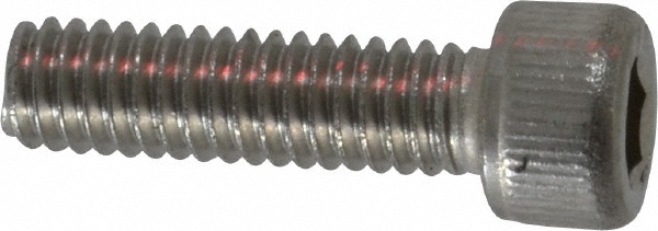 Value Collection 592151PR Hex Head Cap Screw: #6-40 x 1/2", Grade 18-8 & Austenitic Grade A2 Stainless Steel Image