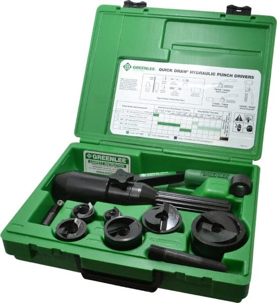 11 Piece, 61.5mm Punch Hole Diam, Hydraulic Punch Driver Kit