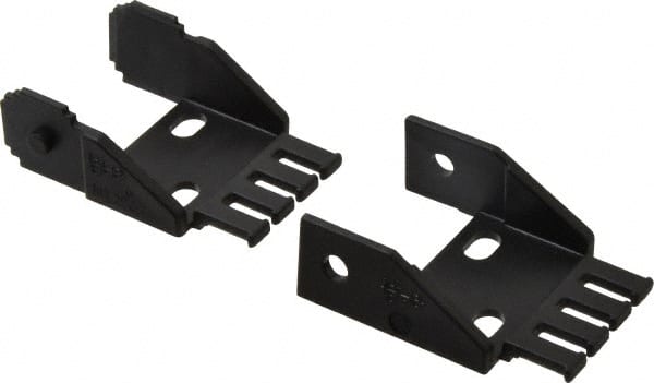 1.93 Inch Outside Width x 0.94 Inch Outside Height, Cable and Hose Carrier Steel Zipper Mounting Bracket Set