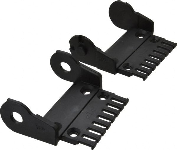 Igus 2070-12PZB 3.36 Inch Outside Width x 1.38 Inch Outside Height, Cable and Hose Carrier Plastic Open Mounting Bracket Set 