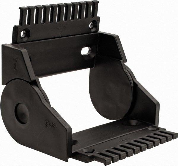 5.31 Inch Outside Width x 2.52 Inch Outside Height, Cable and Hose Carrier Plastic Open Mounting Bracket Set
