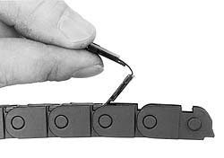 1 Ft. Long, Igumid G, Snap Open Cable and Hose Carrier - 0.24 Inch Inside Width x 0.41 Inch Inside Height, 0.49 Inch Outside Width x 0.59 Inch Outside Height, 1.1 Inch Bend Radius