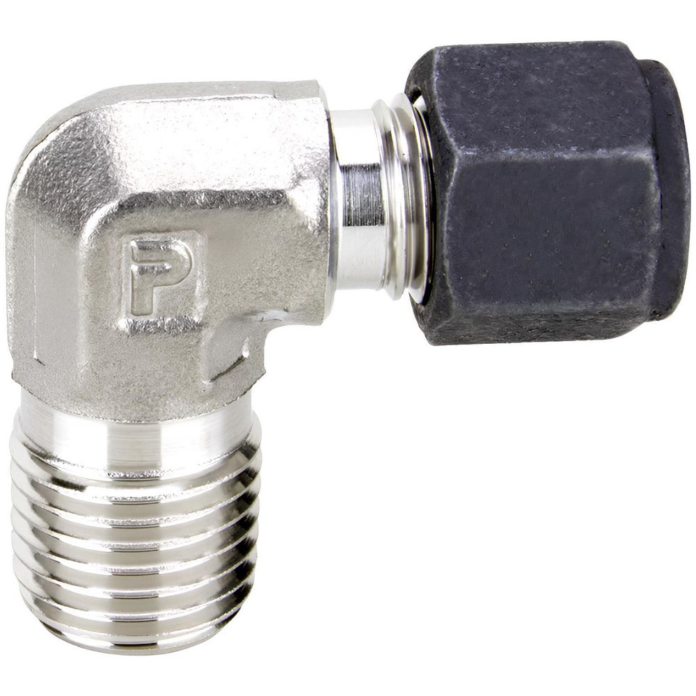 Compression Tube Male Elbow: 1/16" Thread, Compression x MNPT