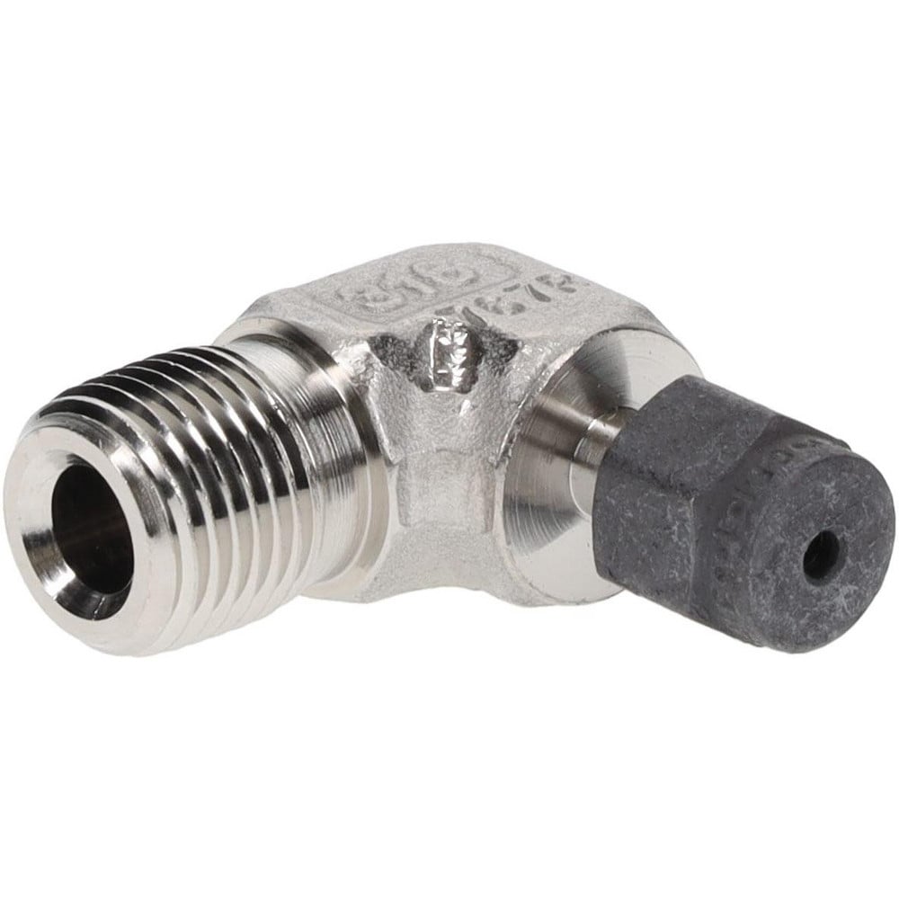 Compression Tube Male Elbow: 1/8" Thread, Compression x MNPT