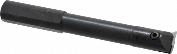 Indexable Boring Bar: LC10M 5/8 X4 3/4 INDEX, 5/8" Min Bore, 5/8" Shank Dia, 0 deg Lead Angle - 4-3/4" OAL, Screw, Uses TPG 221 Inserts