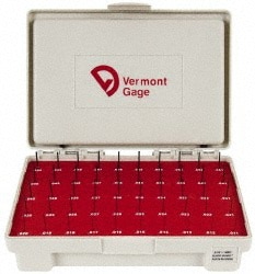 Vermont Gage 901200200 Class ZZ Plug Gage Set: 0.011 to 0.06" Range, 50 Pc Image