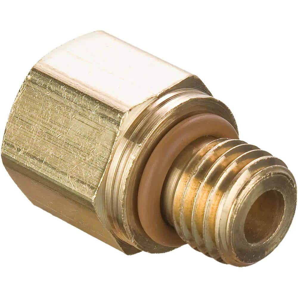 1/4 x M12 Pipe, 1,000 psi, Brass ISO Port Adapter
