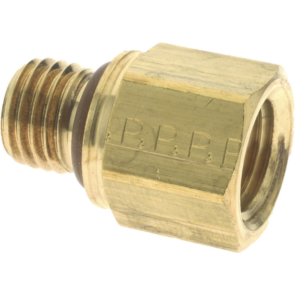 1/4 x M12 Pipe, 1,000 psi, Brass ISO Port Adapter