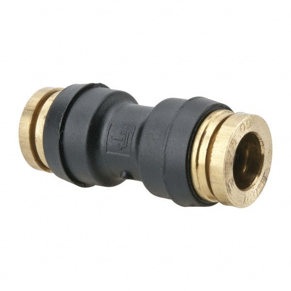 Push-To-Connect Tube to Tube Tube Fitting: Union, 3/8" OD