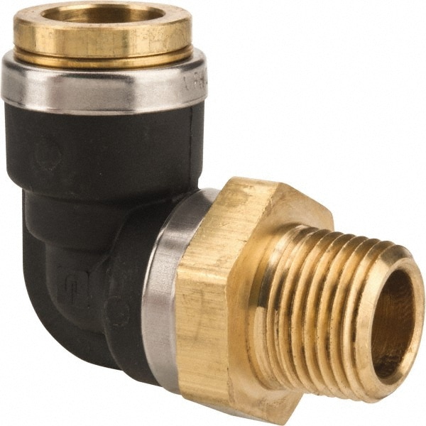 Parker 1/2" Tube OD, 3/8 NPT Composite PushtoConnect Tube Male