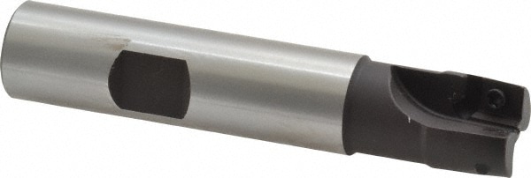 Cutting Tool Technologies ZEM-050 5/8" Cut Diam, 0.38" Max Depth, 5/8" Shank Diam, Weldon Shank, 3-1/4" OAL Indexable Square-Shoulder End Mill Image