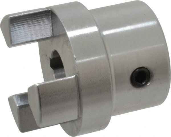 Flexible Coupling Half: Steel, 0.5" Pipe, 2.76" OAL